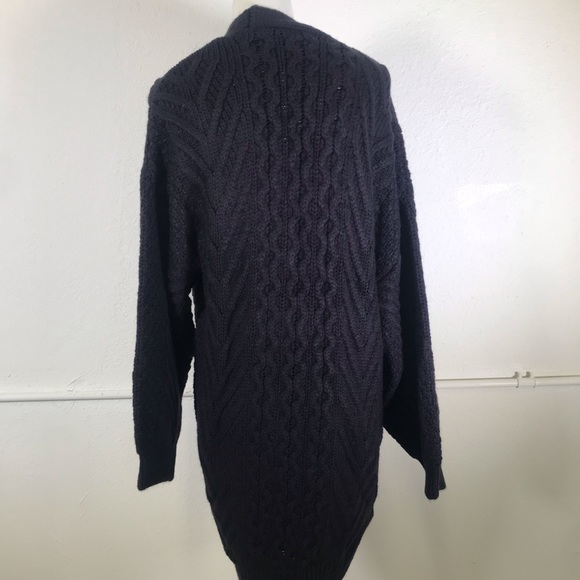 TopShop Long Chunky Cable Knit Cardigan - Picture 4 of 6